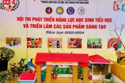 Trường Tiểu học Lộc Vượng hưởng ứng hội thi “PHÁT TRIỂN NĂNG LỰC HỌC SINH TIỂU HỌC VÀ TRIỂN LÃM CÁC SẢN PHẨM SÁNG TẠO” năm học 2023 – 2024.