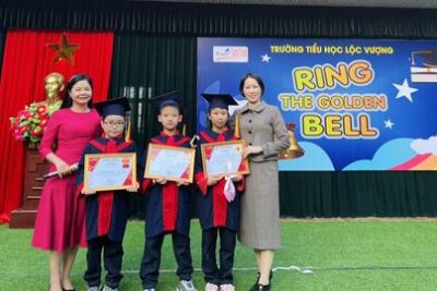 TRƯỜNG TIỂU HỌC LỘC V ƯỢNG TỔ CHỨC​ CUỘC THI “RING THE GOLDEN BELL – RUNG CHUÔNG VÀNG”