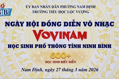 Video đồng diễn võ nhạc Vovinam ngày 27.03.2026